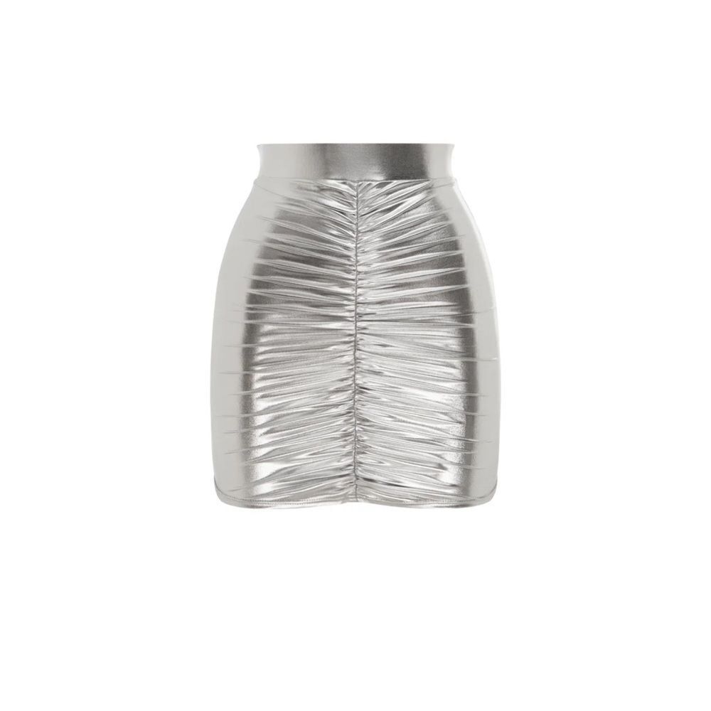 Alex Perry Riley Skirt Silver